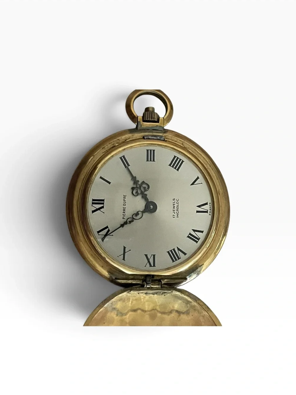 Pierre Dupre 17 Jewel Gold Pocket Watch Pendant Necklace